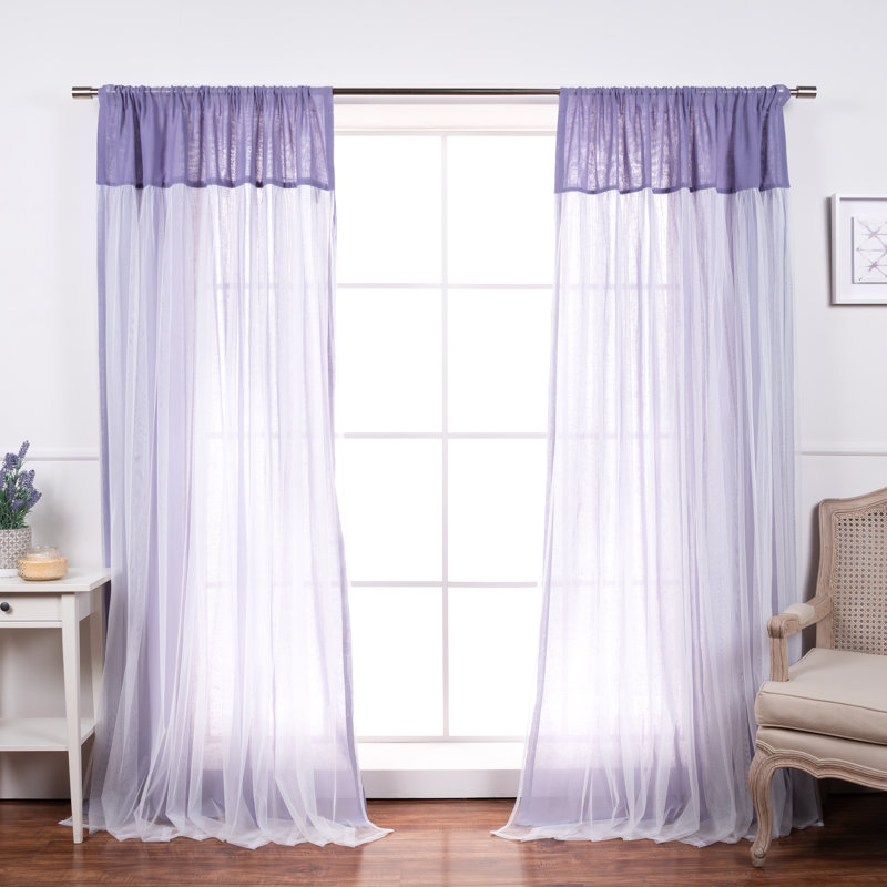 Duluth Sheer Curtain Pair, Lilac