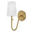 Groover Scalloped Linen Shade Wall Sconce-13492094