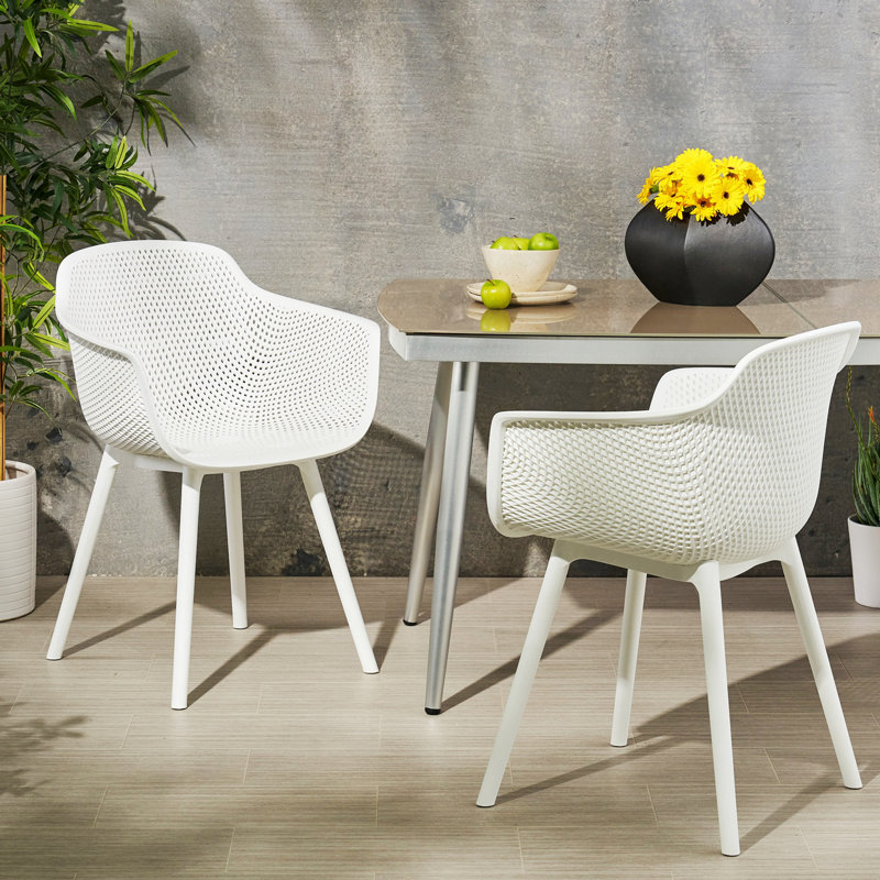 Tabouret d'extérieur 17 Majeris, Blanc