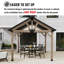 Pavillon de jardin en bois de cèdre-116925692