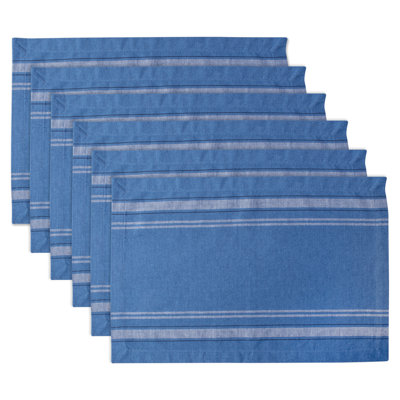 Sykora Cotton Striped Rectangle Placemat