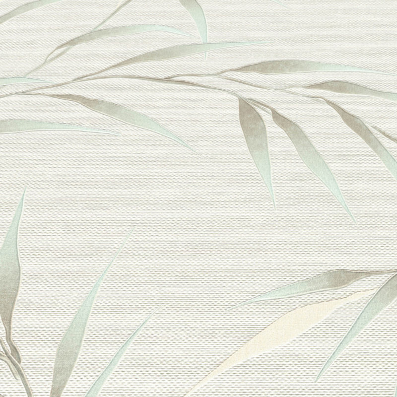 Papier peint Yamato Leaves, Teal