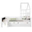 Lit simple avec échelle et tiroirs de rangement pour enfants, parfait pour créer une chambre de rêve-316112257