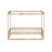 Canopy Frame Floor Bed with Guardrails