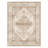Soft Machine Washable Vintage Distressed Medallion Area Rug For Living Room, Bedroom With Non-Slip Backing In Beige/Cream-36413066-36874020
