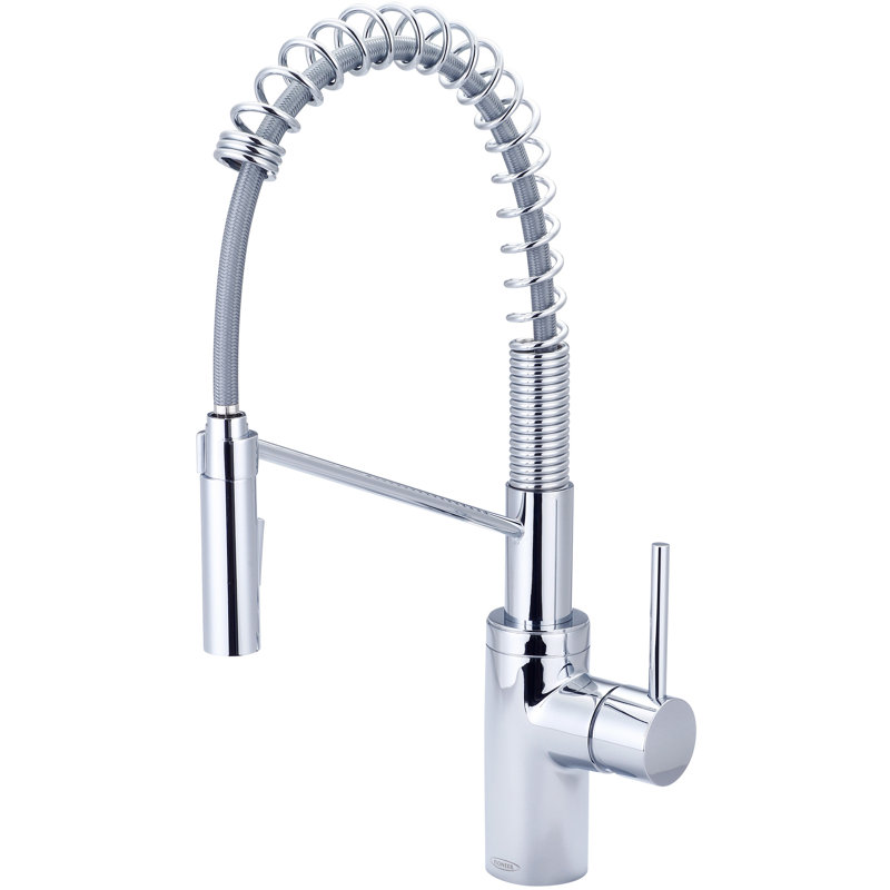 Robinet de cuisine à poignée simple Motegi, Chrome poli, 22.75