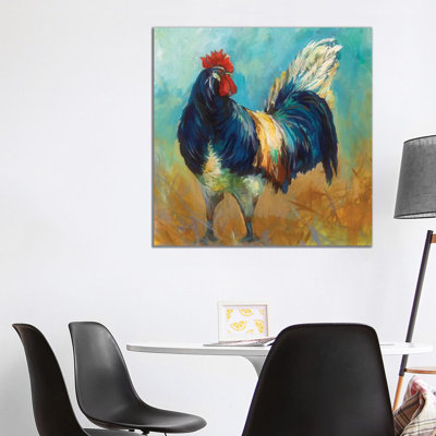 Cocky 1 Piece Wrapped Canvas Wall Art