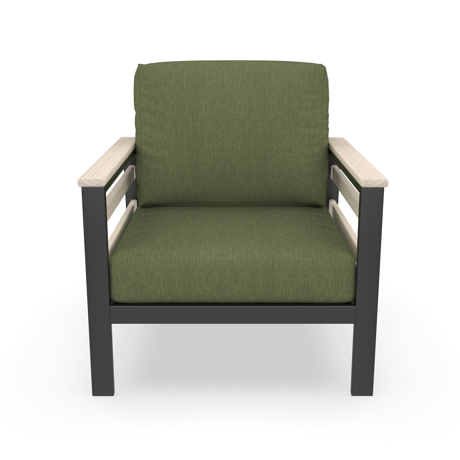 Townsend Sunbrella® Patio Lounge Chair, Sunbrella Canvas Fern, White