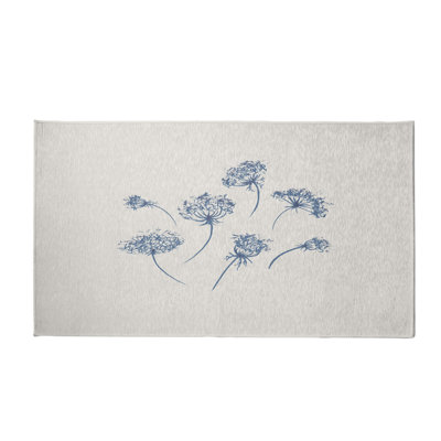 Tapis bleu / gris Alvordton