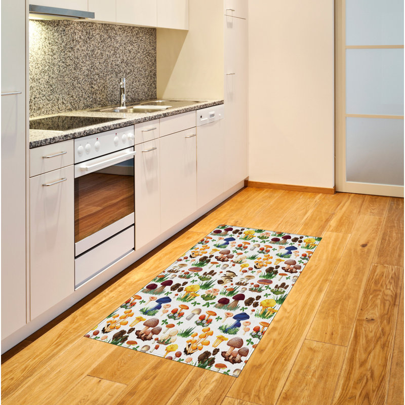 Mushroom Nature High Density Long Fiber Poly Threads Decorative Area Rug Carpet, Rectangle 2'7" x 5'