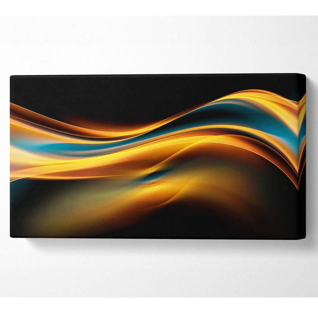 Flow Of Liquid Light Wide Canvas Print