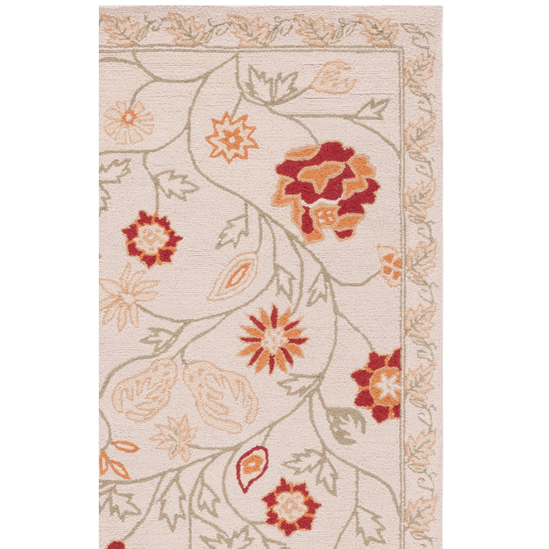 Tapis multicolore en laine fait à la main Hollander, Tapis de couloir 2 pi 6 po x 12 pi