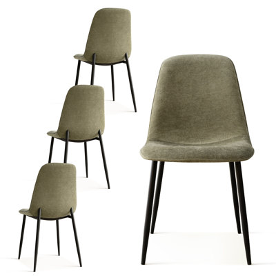 Brookelyne  Upholstered Fabric Side Chair Dining Chair