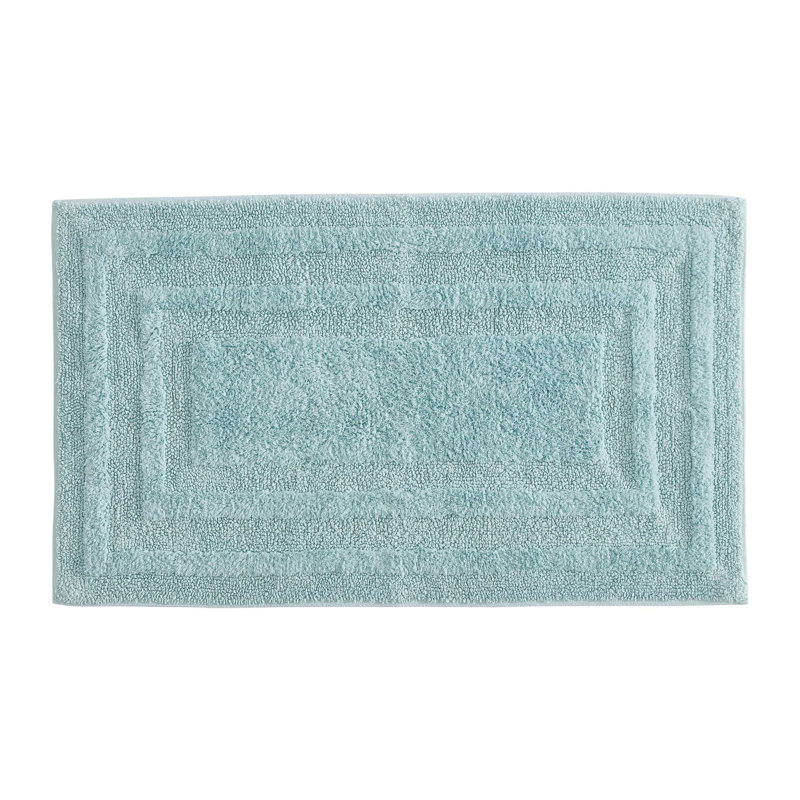 Eddie Bauer Logan Cotton Bath Rug Runner, Turquoise, 60" L x 22" W