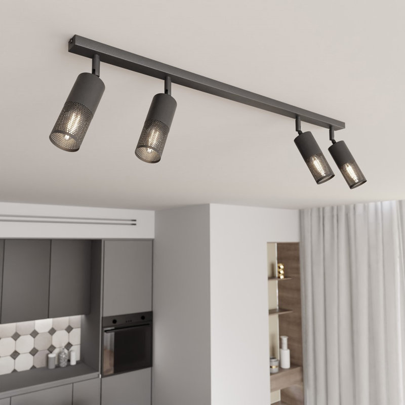 Samonie Flush Mount, Matte Black