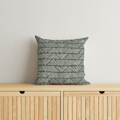 Chev Wave Stripe Throw Pillow