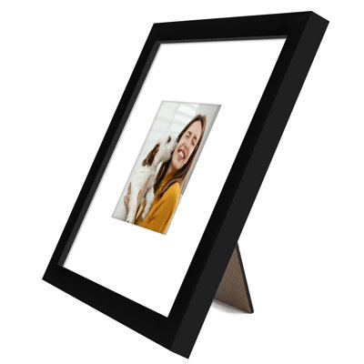 Picture Frame with Mat - Wood with Glass Cover