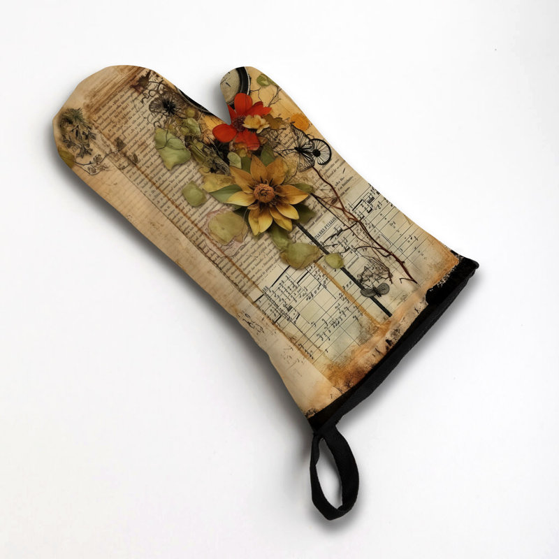 Mythic Trees Oven Mitt Cotton Twill