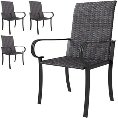 Set Of 4 Dining Chairs With Armrest(Only Dining Chairs)