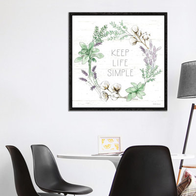 Farmhouse Cotton IX Sage 1 Piece Wall Art on Canvas