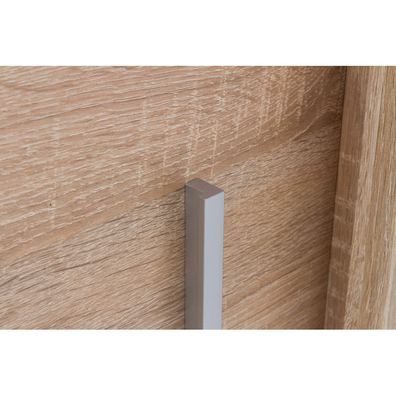 Bergamo 2 Door Manufactured Wood Wardrobe, Oak