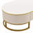 Modern Oval Coffee Table with Drawers