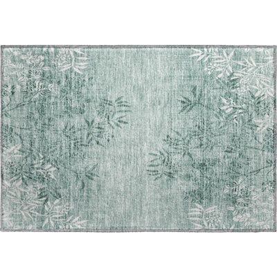 Premium Machine Washable Prisco Sage Rug