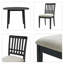 Ensemble de table de salle à manger 3 pièces pour 2 personnes, 1 table de salle à manger pliante en bois, 2 chaises rembourrées à support ergonomique-49811768