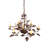 36" Wide Oak Leaf 9 Light Chandelier