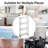 Rolling Storage Cart, 4 Tier Slim Mobile Shelving Unit For Storage,360° Rotating Wheel Lockable Utility Cart,great For Office, Kitchen, Bathroom, Laundry Or Narrow Spaces, White