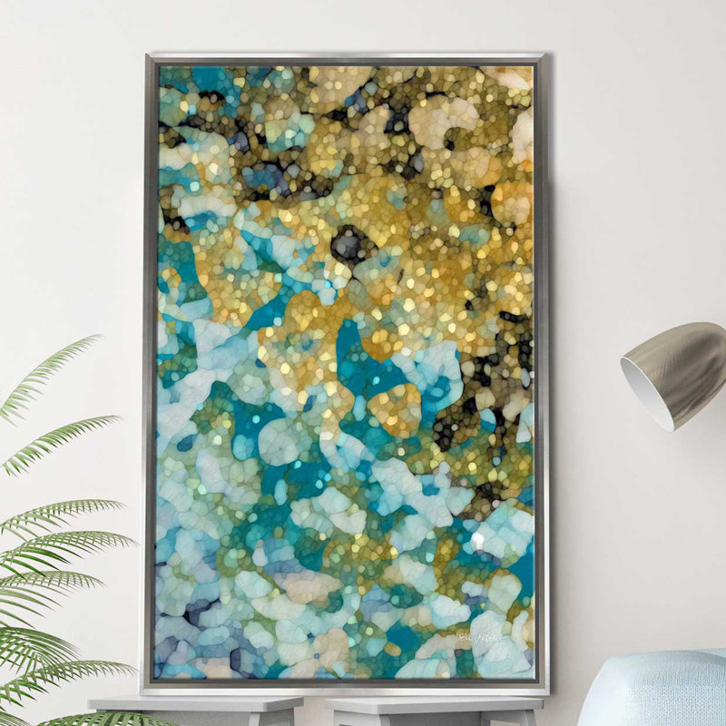 " In Perfect Peace, Isaiah 26:3 (Vertical) " by Mark Lawrence, Silver Floater Frame, 63.5" H x 39.5" W x 2" D