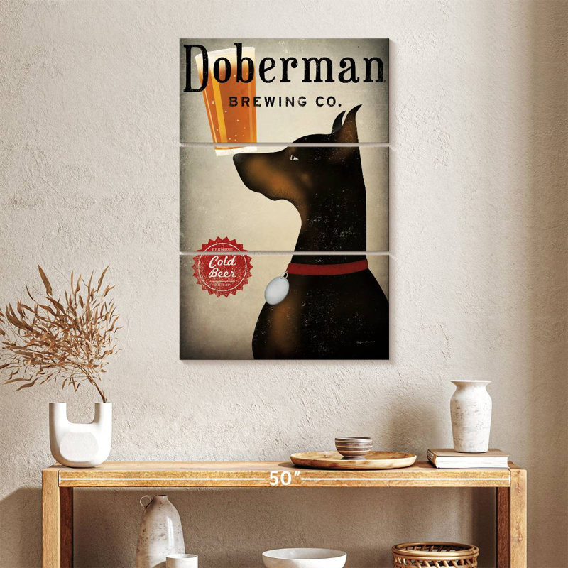 Brampt Doberman Brewing Company, H 38 po x l 24 po