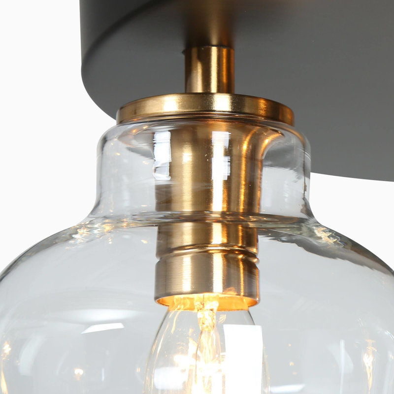 Aavah Glass Semi Flush Mount