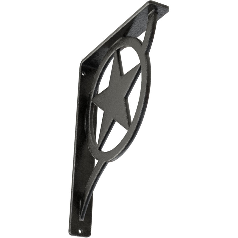 Support en fer forgé Austin, Étain antique, H 10 po x l 1,5 po x P 7,5 po