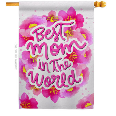 Drapeau décoratif de maison en mélange de polyester