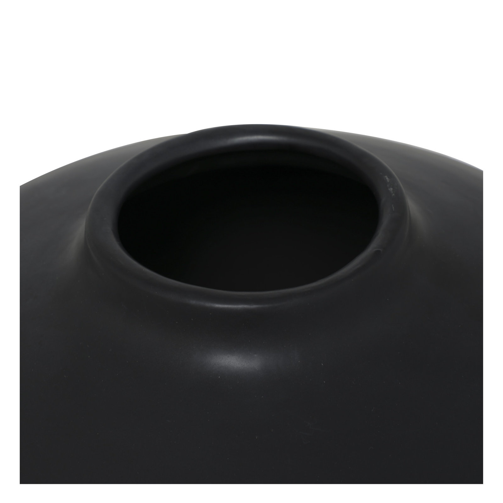 Mable Ceramic Table Vase, Black