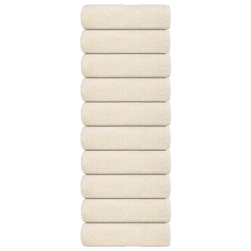 Semyon 100% Cotton Fingertip Towel, Cream