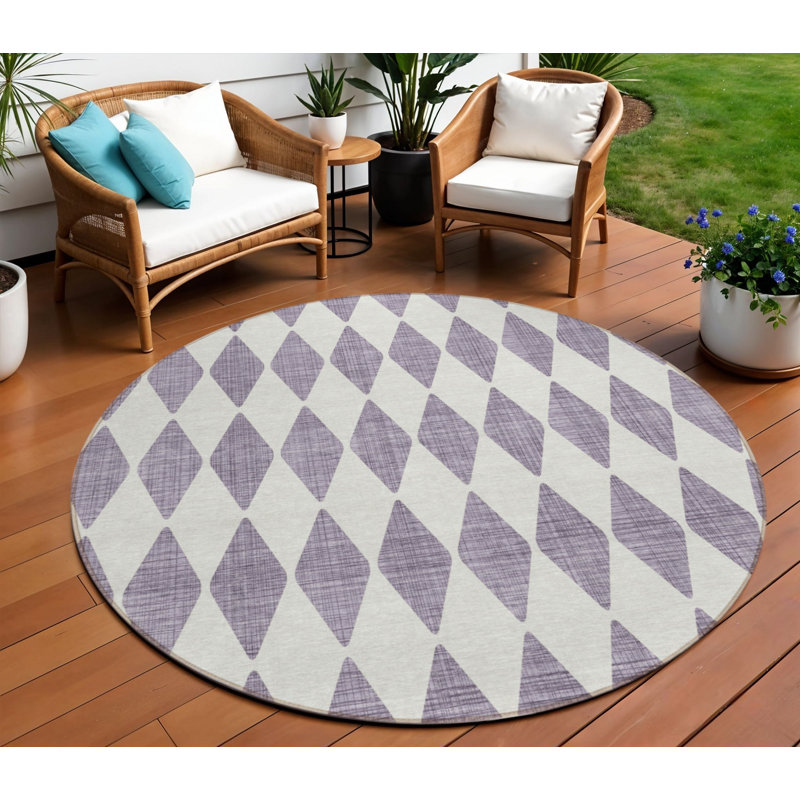 Tapis rond lavable 8 po