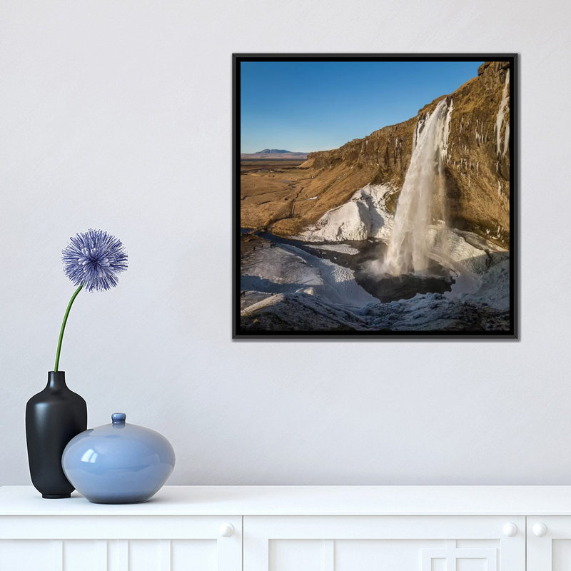 Modern & Contemporary, 26" H x 26" W x 1.5" D, Black Framed Canvas, No Mat