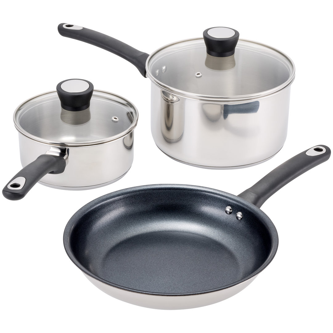 Judge Essential Cookware, 3 Piece Cookware Set, Non Stick