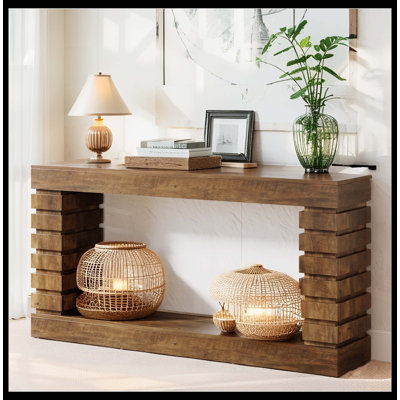70.8" Console Table, Wood Rectangular Sofa Table For Living Room