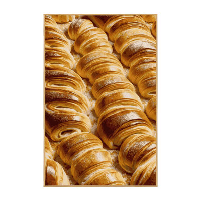 Washable Danish pastry Desserts Area Rug