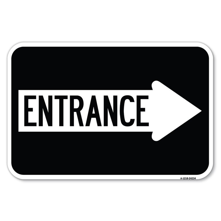 SignMission Right Arrow Entrance/24234 | Wayfair