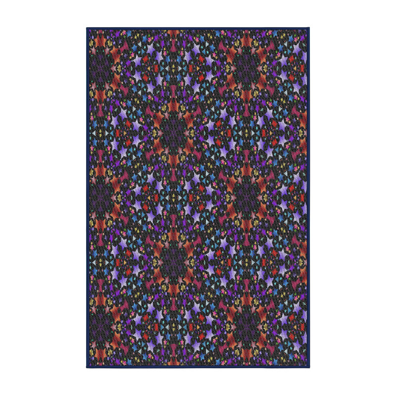 Mauve Tapis décoratif, Rectangle 5 pi x 7 pi