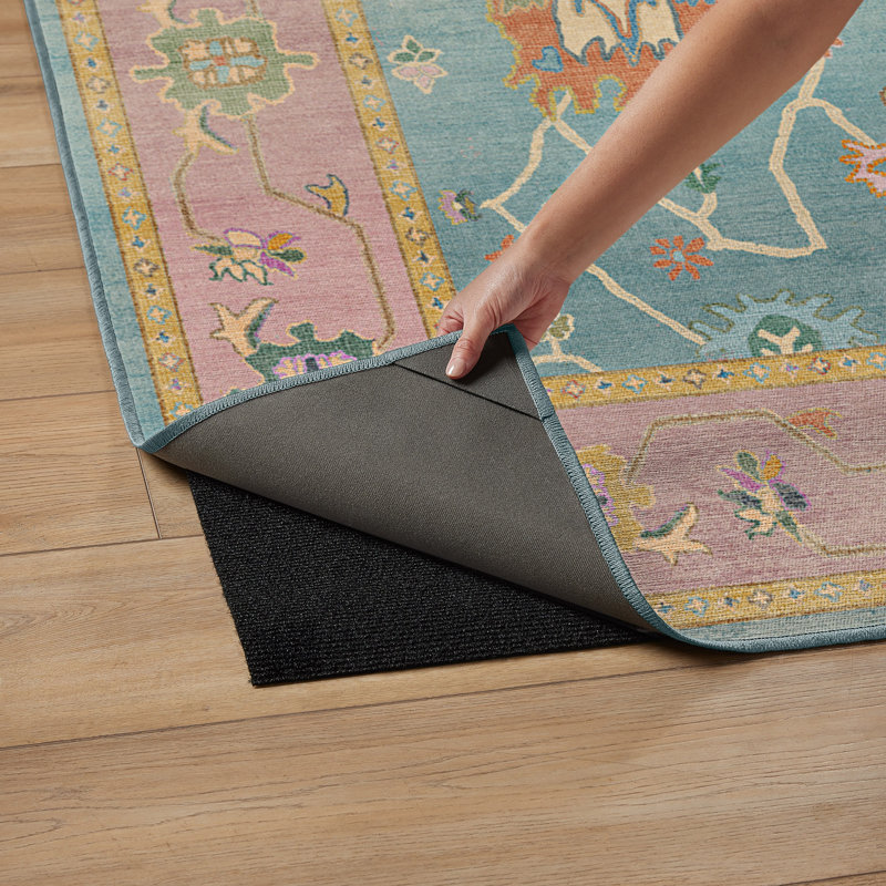 Système de tapis et de sous-tapis 2 pièces Jemima, Rectangle 8 pi x 10 pi