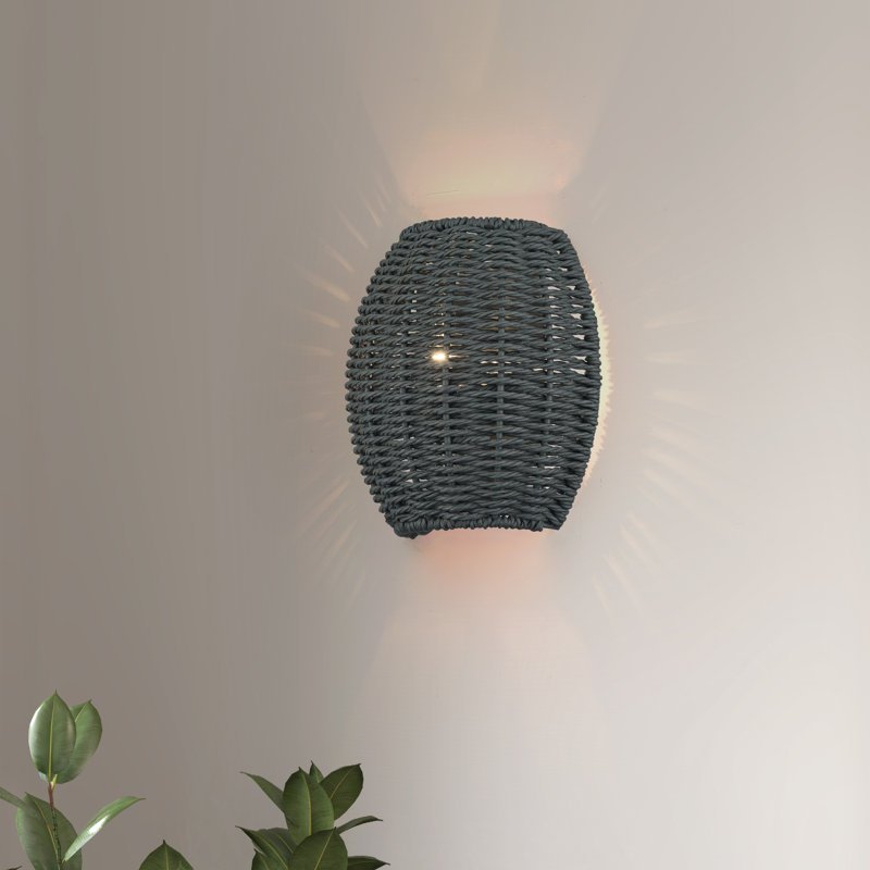 Applique murale noire 1 lumière Acuna Acuna, 1, H 8 po x l 8 po x P 3,95 po
