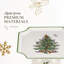 Spode Christmas Tree Footed Square Cake Plate - 6.5 Inch