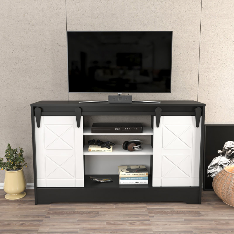 Meuble télé pour téléviseur de 60 po ou moins Klowey, Gris foncé