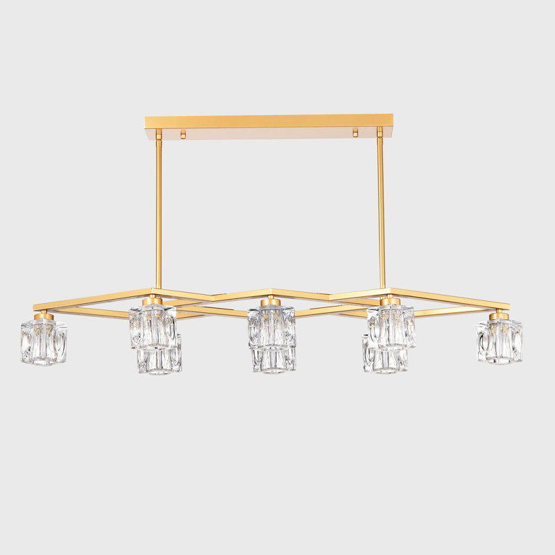 Cristal industriel moderne - fini or mat 8 - pour éclairage professionnel, Or mat