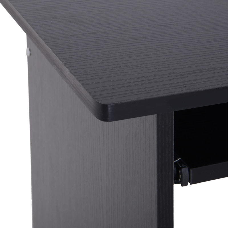 Julijonas 80Cm W Rectangular Computer Desk, Black